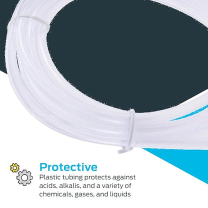 EZ-FLO 0.17 Inch ID (1/4 Inch OD) PVC Clear Vinyl Tubing, 10 Foot Length, 98615 (Pack of 4) - size: 0.17 in. ID x 1/4 in. OD (Pack of 4)
