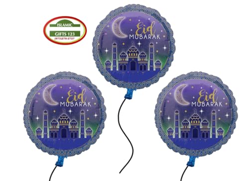 8 Pack Eid Balloons – Moon & Star Mylar Foil Balloons, Helium-Ready, Islamic Wall Decoration, Ramadan Gift, Eid Mubarak Party Decor (E 8 Pcs) - style: E 8 Pcs