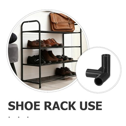 VOSAREA 20pcs Shoe Rack Connectors: Modular 11mm Tube Joints - Diy Storage Rack Connectors for Wardrobe Organizer - Replacement Parts for Closet Shoe Shelving Systems