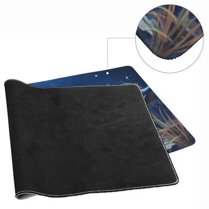 Large Size Gaming Mouse Pad Fishs Desk Mat Non-Slip Base Waterproof Desktop Writing Pad for Office Home - color: Fishs, size: 40x90cm