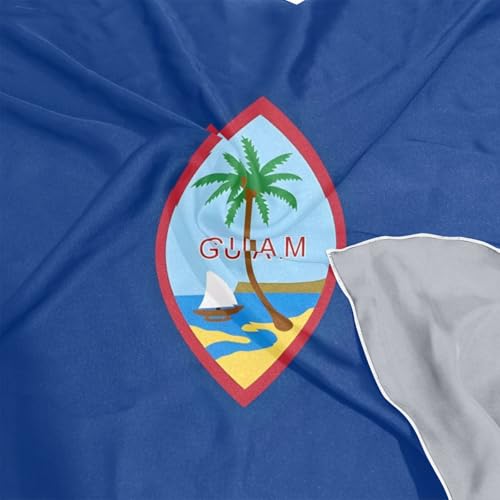 Women's Silk Scarf Square Satin Head Scarves Fashion Neck Scarf Hair Wraps Silk Bandana - color: Guam Flag