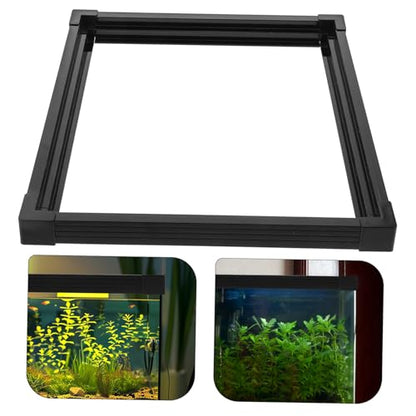 COLLBATH 1set Edge Protector Guard for Fish Tank Glass Aquarium Edge Strip Easy to Install Aesthetics Convenient Design for Clean and Tidy Aquariums