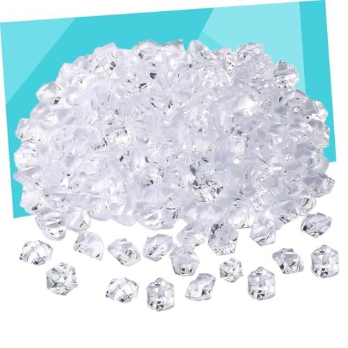 Happyyami 1set Creative Fish Tank Gravel Crystal Stones White Decorative Ornaments for Aquariums Flower Pots Landscape Decor Approx
