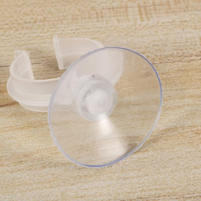 POPETPOP Aquarium Hose Clip 6-Pack, 1.77In Suction-Cup Water Pipe Clamp, Secure Tubing Holder for Fish Tank Airline & Heater Cord, Space-Saving Mount for Glass, Freshwater & Saltwater Tanks - size: 4.50X3.70X3.70CM
