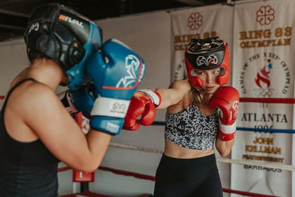 RIVAL Boxing RHG10 Intelli-Shock Headgear, D3O Front and Side Padding, Hook and Loop Back Adjustment with Lace on Top, and Anatomical Rear Head Pad Every Time - color: Black, size: Small