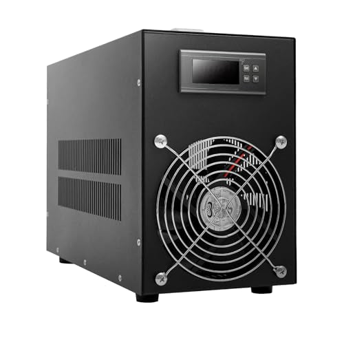 15 Gallon Aquarium Chiller, -58~230℉ Fish Tank Water Chiller with Tube & Pump, 200w Aquarium Water Chiller for Aquatic Plants Fish Jellyfish Coral Shrimp Breeding Aquaculture