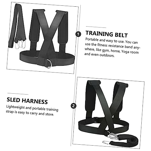 Balacoo 2pcs Sled Harness Weight-Bearing Shoulder Straps Resistance Training Belt for Strength and Speed Training Fitness Equipment for Athletes