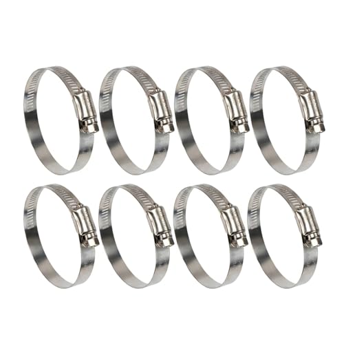Winlong 3.5'' Stainless Steel Hose Clamps, 8PK SAE 56 Worm Gear Drive Hose Clamps Clamping Range 3 to 4 Inch (76-102mm) for Automotive Plumbing, 3 1/2'', 3 3/4'', 3 1/4'' Clamps - size: SAE#56 (3" ~ 4") 8PK