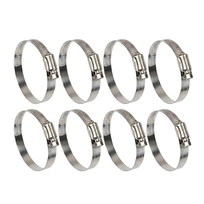 Winlong 3.5'' Stainless Steel Hose Clamps, 8PK SAE 56 Worm Gear Drive Hose Clamps Clamping Range 3 to 4 Inch (76-102mm) for Automotive Plumbing, 3 1/2'', 3 3/4'', 3 1/4'' Clamps - size: SAE#56 (3" ~ 4") 8PK