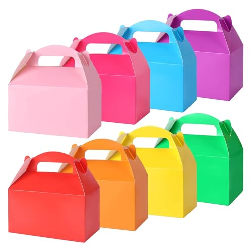 VGOODALL Party Favor Boxes 16 Pack, 8 Assorted Colors - color: Mixed-color