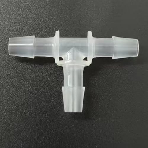 3 Way Tee Connector Equal Barbed T-Fitting 3 Way Hose Barb Adapter for Laboratory Biochemical Analytical Instruments Food Machinery Aquarium Equipment 100pc/pk (4.8mm 3/16'' Cir) - size: 4.8mm 3/16'' Cir