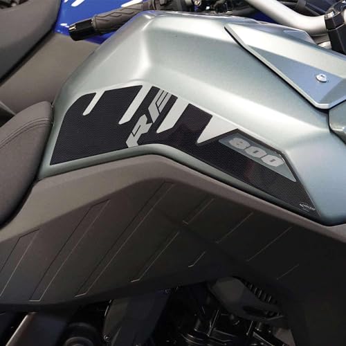 labelbike 3D Motorcycle Tank Stickers compatible with Suzuki | V-Strom 800RE, Side Protection in Resin, Anti-scratch, Decoration - color: green