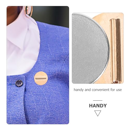 EXCEART Magnetic Brooch Holder Metal Brooch Converter Buckle for Clothing Scarf and Shawls Mini Pin Holder Easy Install and Remove 3 Pairs 0.59 X 0.59 X 0.19 in