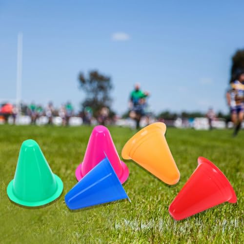 40 Pcs Marker Cones Roller Skating Cones Soccer Training Cones Traffic Cones Indoor Outdoor Agility Mini Sports Cones for Skate Practice Sport Training
