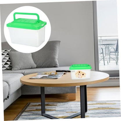 YARNOW 2pcs Portable Handheld Fish Tank Carrier Transparent Breeding Container for Fish Turtles and Small Pets Compact Habitat for and Maintenance