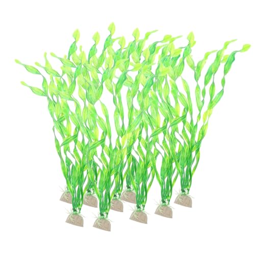 BESPORTBLE 10Pcs Realistic Underwater Kelp Grass Aquarium Landscape Props Fish Tank Water Plants Decor for Natural Fish Habitat and Home Desktop Decoration