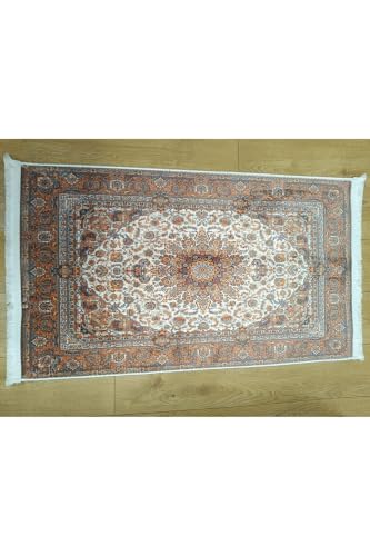 SODEF Prayer Rug 65x115cm Acrylic Multicolor Non-Slip Backing for Daily Use and Ramadan - Multicolor, 26x45 inch