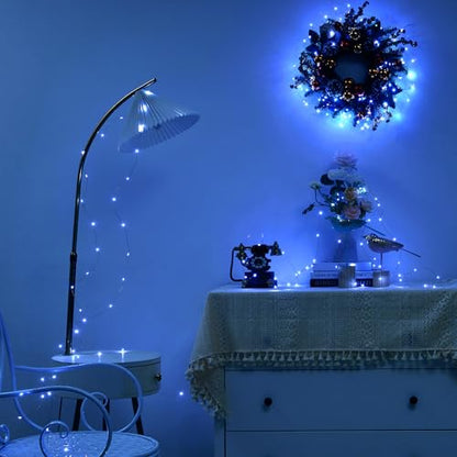Ariceleo 2 Pack 16.4ft Battery Operated String Lights with Timer, Cool White with Synchronized Twinkle Mode, Fairy Lights Battery Powered, 50 LEDs, Idea for Christmas Bedroom Party Wedding - color: Cool White, size: 2 Pack-Upgrade