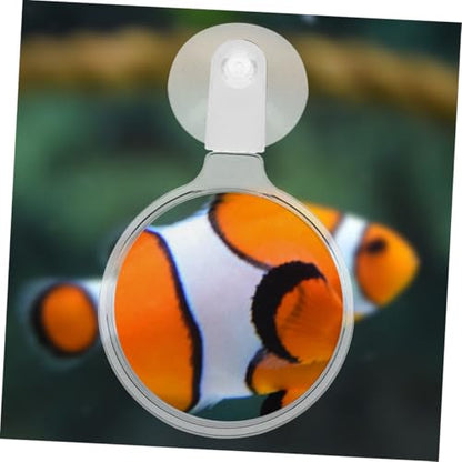 FOMIYES 4pcs Fish Tank Observation Magnifier with Cup Acrylic Viewing Tool for Betta Fish -Landscapes Spiders and Animals