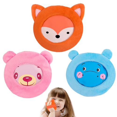 Hilph Kids Ice Packs for Boo Boos, Reuable Kids Hot Cold Packs with Cover and Handheld Straps for Pain Relief, Toddler Animal Ice Packs for Bumps, Swelling, Wisdom Teeth (3 Packs) - style: E-Fox&Hippo&Bear
