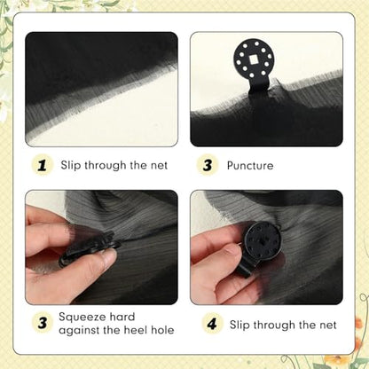 100-Pack Shade Cloth Clips, Lock Grip, Heavy Duty Tarp Clips, UV-Resistant Canopy Fasteners, Non-Slip Grip For Netting/Greenhouse, Windproof Sunshade Clamps - size: Large size 10*3.8cm