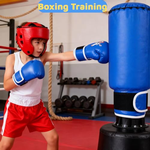 Boxing Gloves for Kids Kids Boxing Gloves Red Blue - color: blue, size: kung fu
