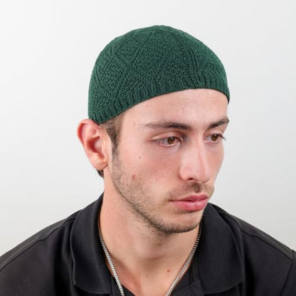 Muslim Kufi Hats for Men, Velvet Crochet Islamic Prayer Cap, Stretchable, Breathable Knit Skull Beanie,Standard Size - color: Oltu- Mix 2