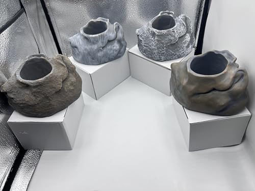 Rough Tan Aquarium Plant Holder - (Rough Tan) - color: Rough Tan