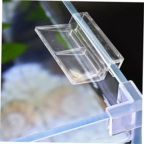 10pcs Fish Tank Cover Holders Transparent Acrylic Brackets for Aquarium Lids Easy Install Support Frames for Fish Tank Covers and Aquarium Accessories