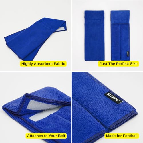 SLEEFS Hue Royal Blue Football Towel - color: Hue Royal Blue