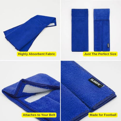 SLEEFS Hue Royal Blue Football Towel - color: Hue Royal Blue