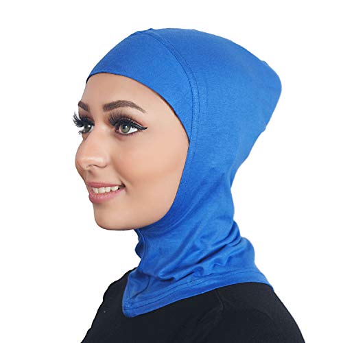 AL AMIRA Women's Ninja Cotton Hijab Underscarf One Piece - color: Royal Blue