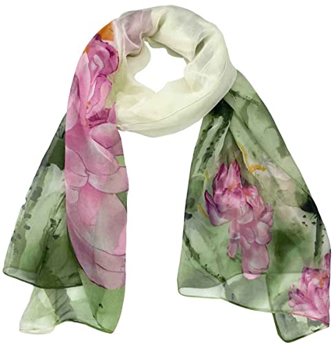 Xyueanlo Scarfs for Women Lightweight Scarves Fashion Print Floral Pattern Scarf Shawls - color: R-19
