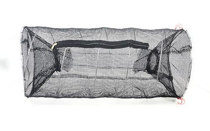 Fishing Bait Trap Crawdad Minnow Trap 24 inch Large Folding Collapsible Heavy Duty Crawfish Bait Fish Traps Shrimp Lobster Cast Net - style: 2 Traps