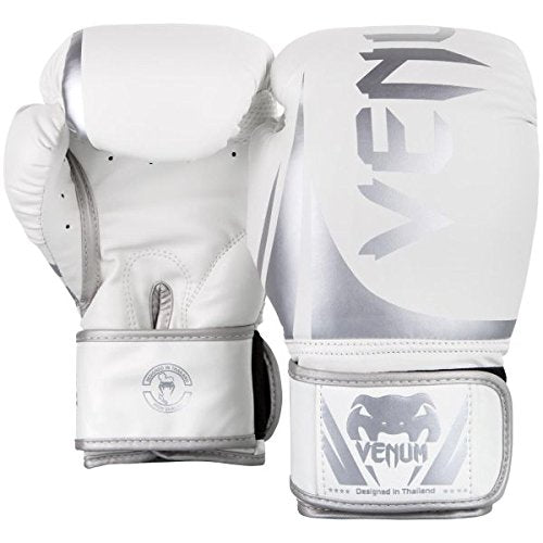 Venum Challenger Boxing Gloves - color: White/Silver, size: 16-Ounce, style: Challenger 2.0