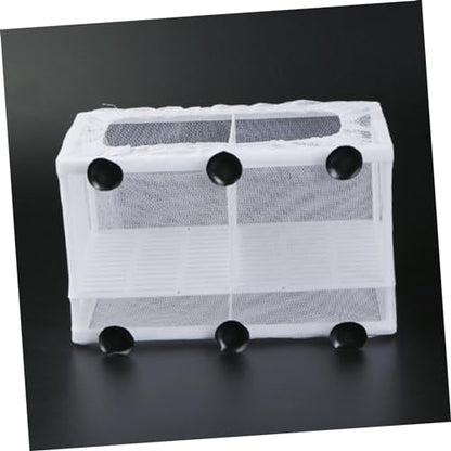 Kisangel Fish Tank Isolator Multifunctional Aquarium Incubator for Dividing Fish Easy Installation Cups Capacity Divider