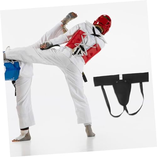 Breathable Groin Protector with Protective Cup for Men Comfortable Crotch Guard for Martial Arts Boxing Soccer Hockey Training Gear