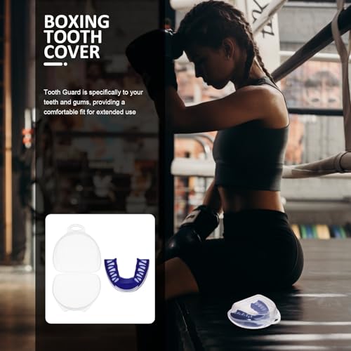 Operitacx Moldable Mouth Guard for Boxing Taekwondo Football with Case, Teeth Protector and Gum Shield for Contact Athletics