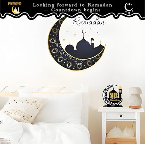 Ramadan Advent Calendar 30 Days Countdown Calendars for Ramadan Eid Mubarak Centerpieces Decorations for Home Office Table