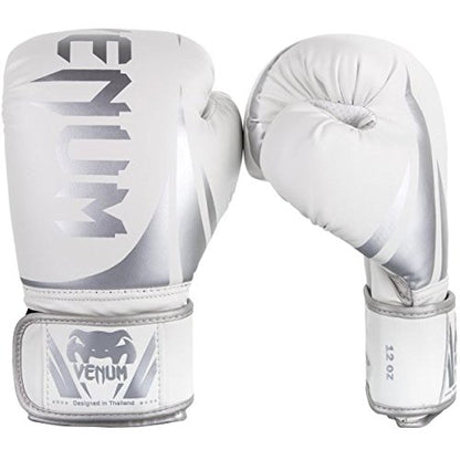 Venum Challenger Boxing Gloves - color: White/Silver, size: 16-Ounce, style: Challenger 2.0
