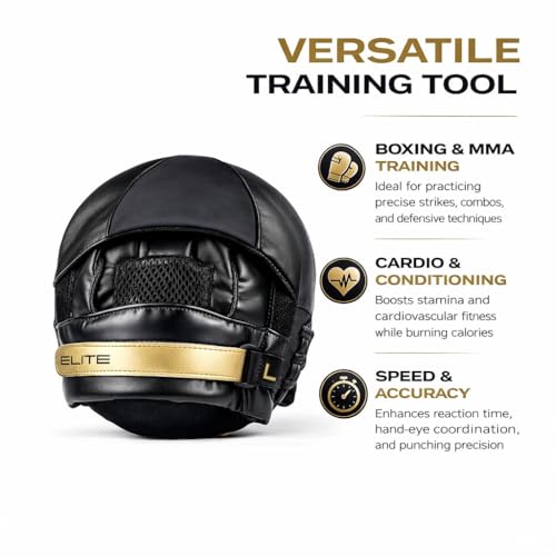 TORA Elite Boxing Punch Mitts – Professional Focus Pads for Speed, Accuracy & Boxing Training