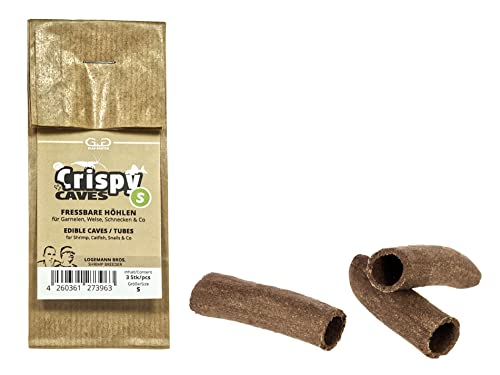 GlasGarten Crispy Caves - Tasty Edible Caves/Tubes (Size S - 3 pcs)