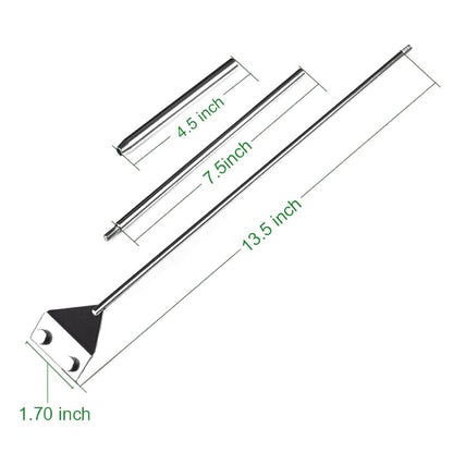 Stainless Steel Algae Scraper Cleaner with 10 Blades for Aquarium Fish Plant Glass Tank