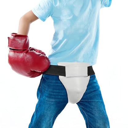 Mipcase Groin Protector Cup: Kids Groin Guard Boy Shock-Absorbing Taekwondo Boxing Kickboxing Groin Abdominal Protector for Fighting Training Karate
