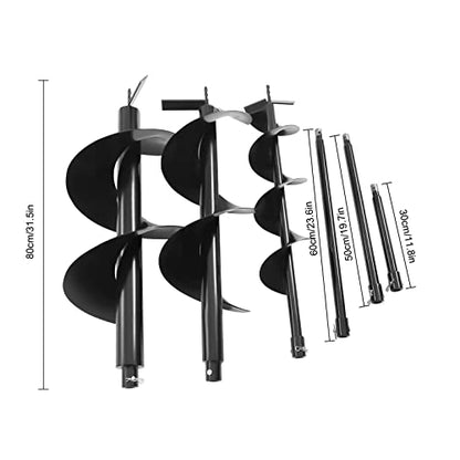 Auger Post Hole Digger, Gas Powered Earth Post Hole Digger Post Holes Earth Digger Petrol Drill Borer Bulb Planting Drill Fence Hole Maker Machine (72CC 4.1HP 3KW) - size: 72CC 4.1HP 3KW