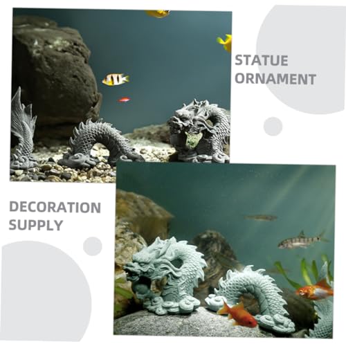 Ipetboom 1 Set Fish Tank Decorations Animal Dragon Sculpture Decor Decorative Dragon Decor Ornaments Decorative Figurine Modeling Synthetic Resin China Office