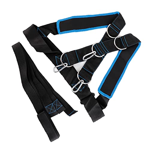 Speed Strength Training Sled Shoulder Harness with Resistance Band for Running & Power Drills