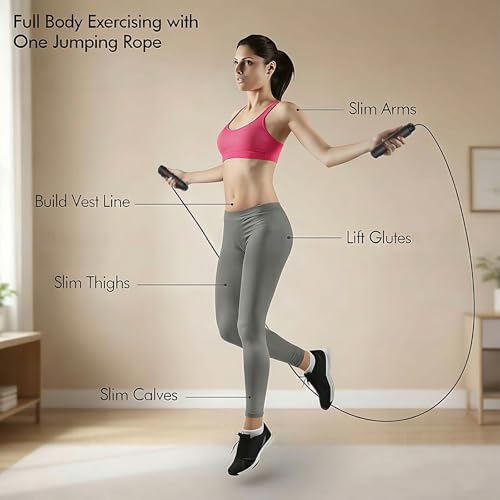 Jump Rope, Tangle-Free Rapid Speed Jumping Rope, adjustable jump rope, suitable for women, men, and children, suitable for home gyms, sports and fitness equipment, and slim figures - color: Black+Red