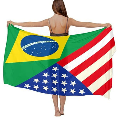 Chiffon Shawl Scarf Sarong And Sun Protective Shawl Long Lightweight Travel Scarf - color: Color395