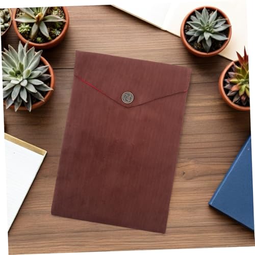 HANABASS Scripture Storage Pouch Bible Cover Bag Coffee Color Soft Velvet Religious Book Carrier for Women Church Study Organizer